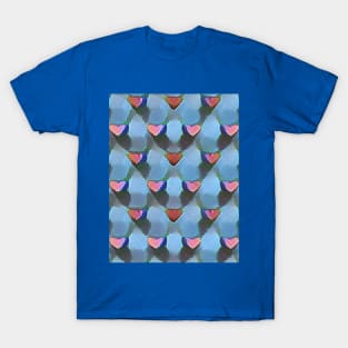 Painted Pink Paper Hearts (MD23Val008) T-Shirt